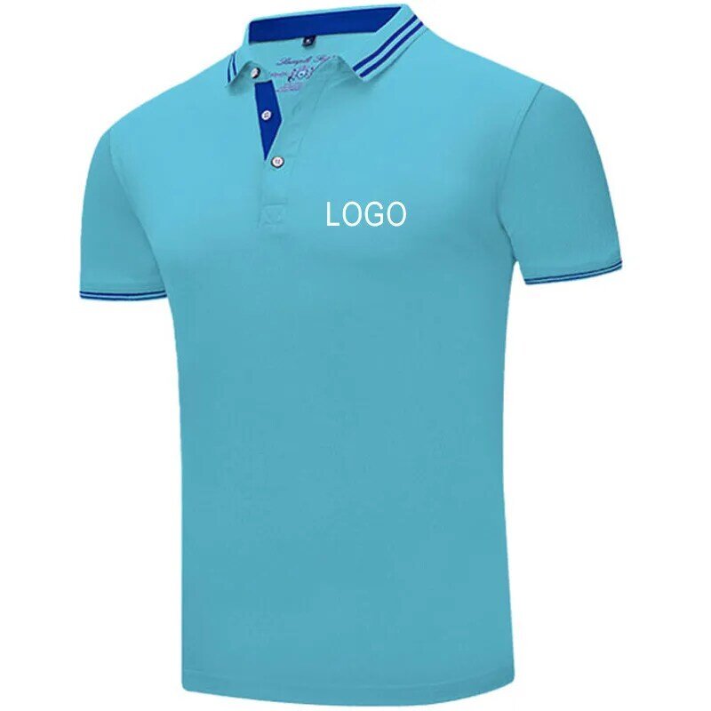 Niestandardowe hafty koszulka POLO strój odzież robocza i niestandardowe drukowanie koszulka POLO z lewej piersi kieszeń