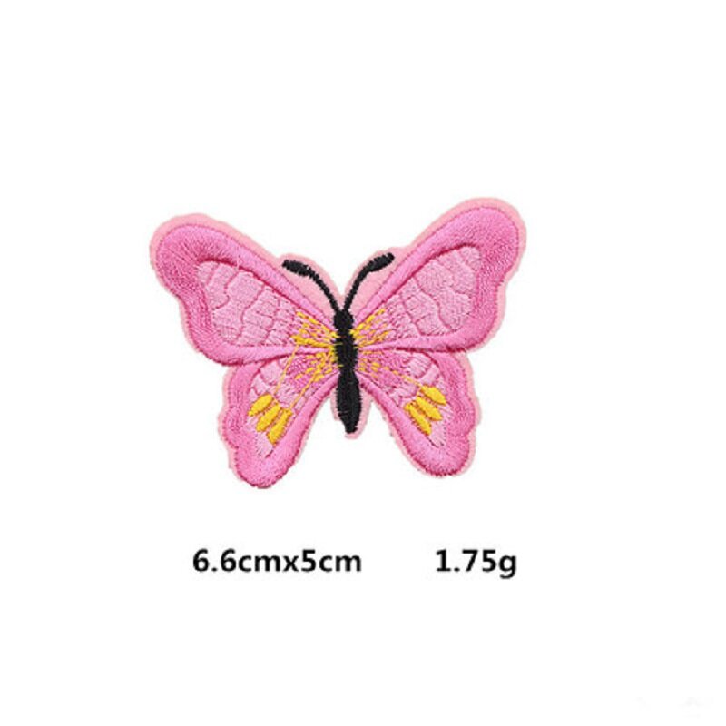 5Pcs Butterfly iron on patches apliques para artesanato infantil t shirt sticker backpack emboidery patches clothes accessories