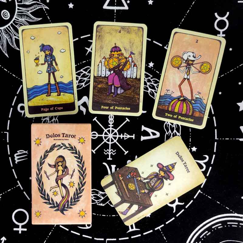Juego de mesa de entretenimiento con cartas de Tarot, baraja de adivinación Prophecy, versión en inglés, 78 hojas/caja