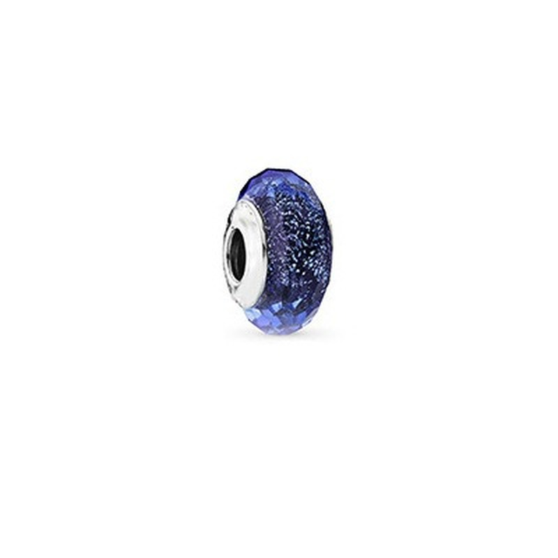 Accessori per braccialetti serie blu zircone strass PANDORA CHARM argento 925 bracciale con perline è un regalo gioielli fai da te da donna