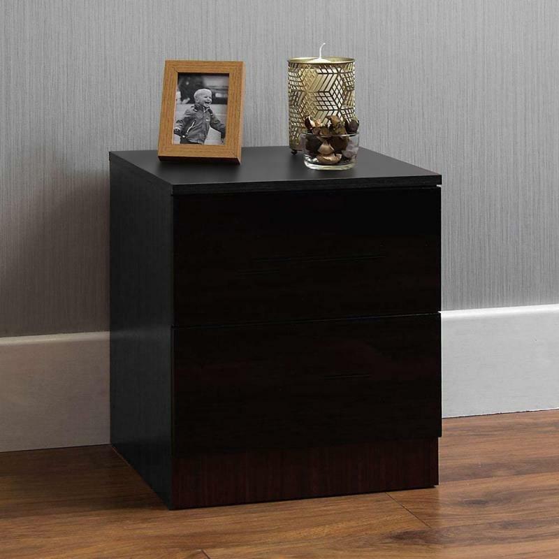 Two-layer Hanging Bedside Table With Two Shelf Solid Wood Cabinet Simple Storage Cabinet Bedroom Cabinet Furniture Supplies HWC