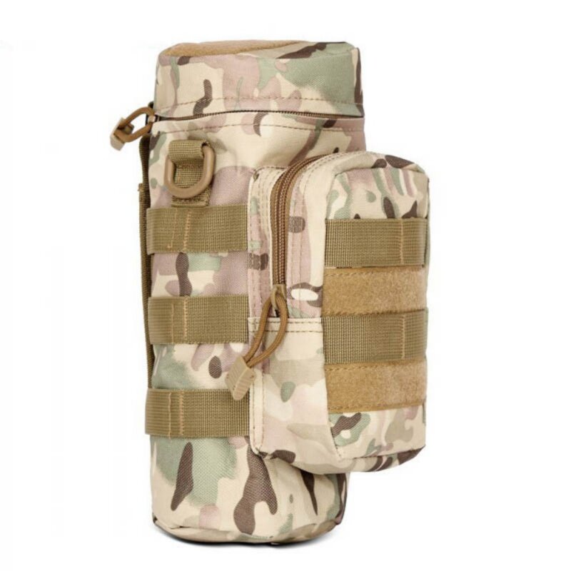 Nylon Wasser Flasche Beutel Wasser-abweisend Zipper Camo Wasser Flasche Taktische Militärische Pack Tasche für Reise Klettern