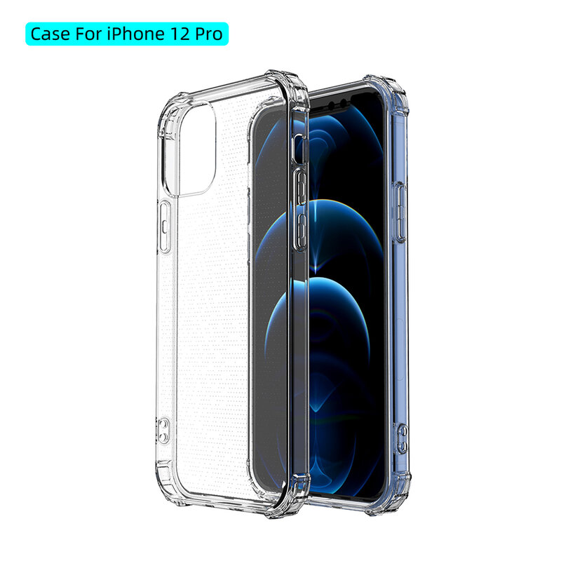 Voor Iphone Xs Xr Crystal Tpu Soft Case IPhone7 8 12 Pro Max Shockproof Volledige Telefoon Case Iphone 11 pro Slim Clear Back Cover