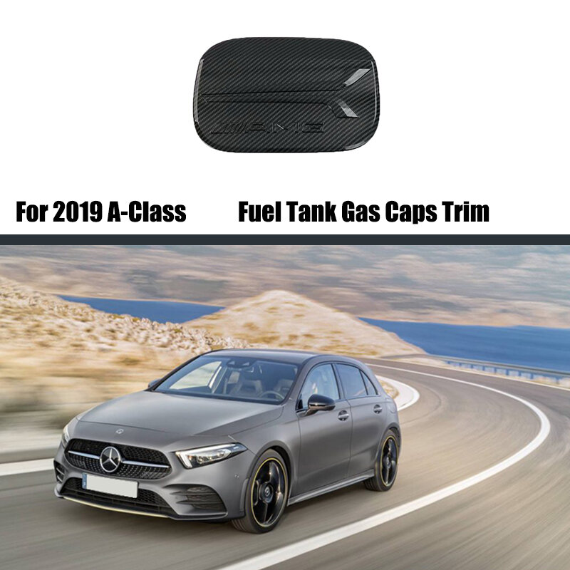 Dla Mercedes Benz A klasa W177 A180 A200 A250 2019 2020 2021 samochodów gazu/paliwa/klapka wlewu zbiornika paliwa Cap stylizacji części samochodowe części wykończeniowe 1 sztuk