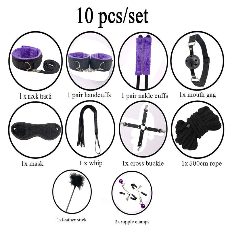 ผลิตภัณฑ์สำหรับเพศ Sex Toys สำหรับผู้หญิง BDSM Sex Bondage ชุด Anal Plug Dildo Vibrator Handcuffs แส้ผู้ใหญ่ของเล่น Slave เกมของเล่น