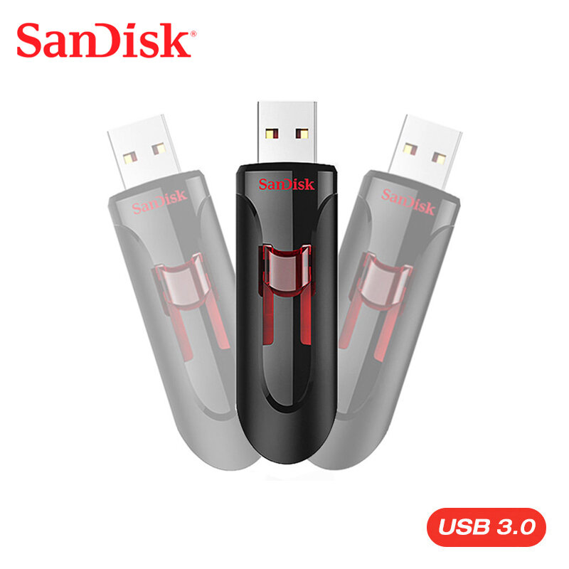 SanDisk Pendrive CZ600 flash drive Cruzer Glide USB3.0 256Gb 128gb Memory Stick 3.0 Pen Drive 64Gb 32Gb chiave Usb Pendrive