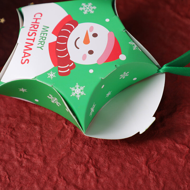 Cajas de dulces con forma de estrella para niños, bolsas de regalo para el hogar de Papá Noel, decoración de Año Nuevo, regalos de Navidad, 5 uds.