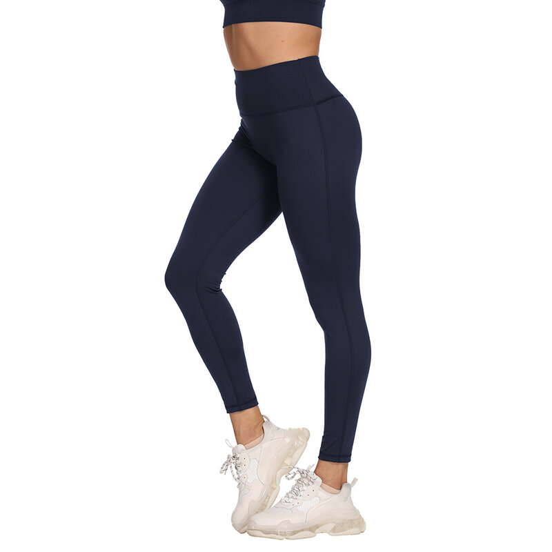 Sem costura workout yoga leggings mulheres cintura alta barriga controle collants agachamento à prova de fitness leggings feminino magro ginásio calças esportivas