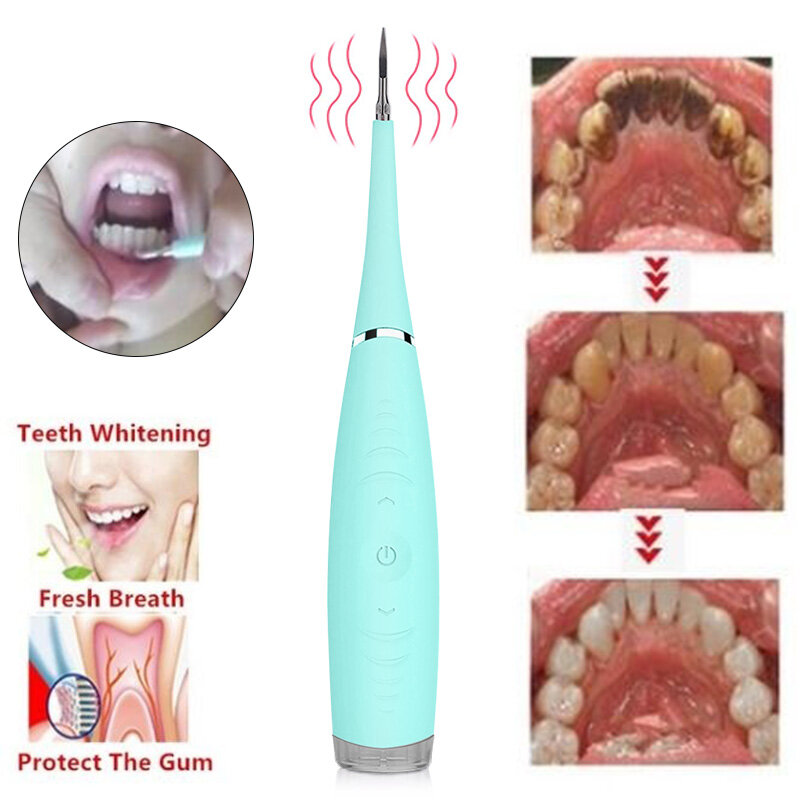 Electric Ultrasonic Dental Scaler Sonic Tooth Calculus Remover Teeth Cleaner Stains Tartar Removal Tool Teeth Whitening Oral