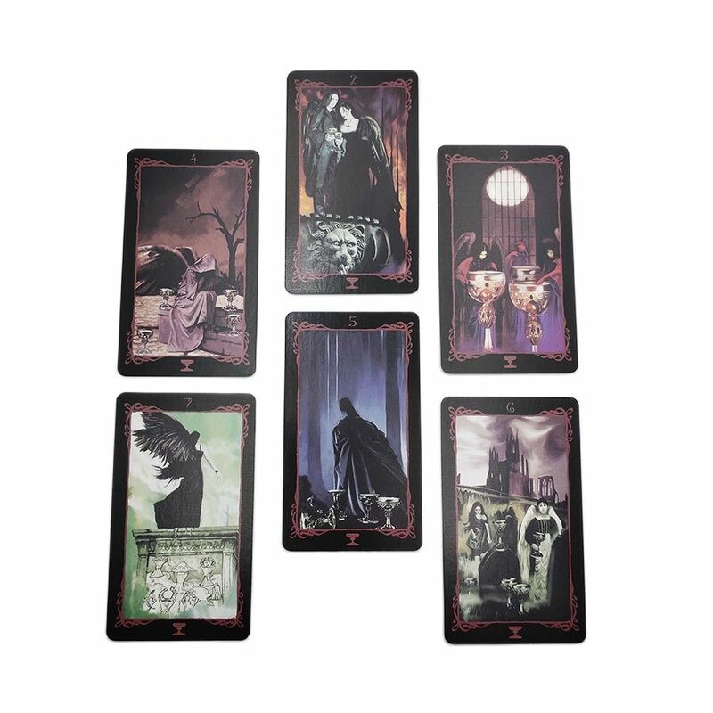 Dark Angel Tarot Cards Deck Fate Oracle Deck Game Mysterious Divination For Friend Party Personal Entertainment Board Game