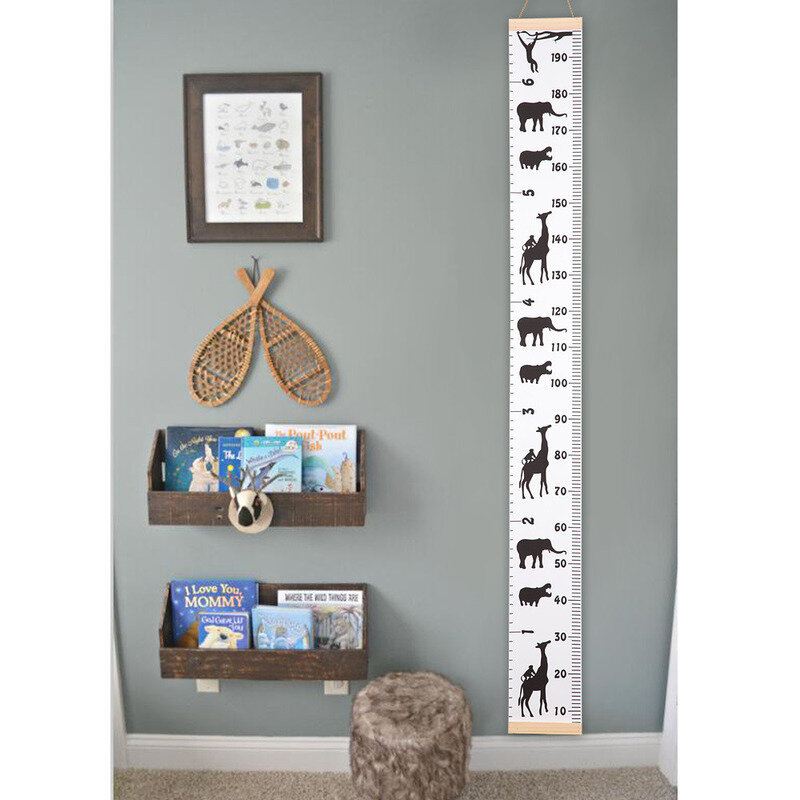 Accesorios de fotografía para bebé, colgante de pared de madera, regla de medición altura de bebé, niños pequeños, cultivo, decoración de habitación, registro de tabla de crecimiento