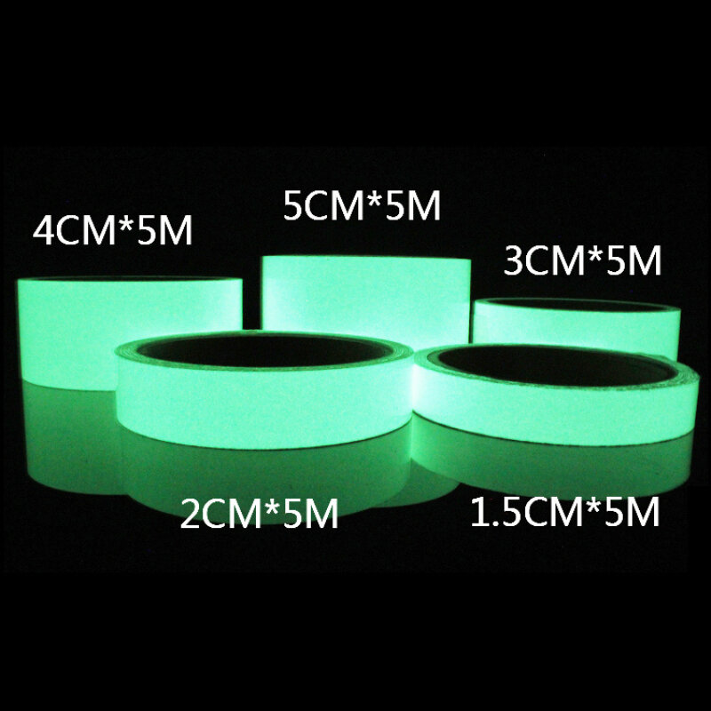 Reflecterende Tape Kampeeruitrusting Wandelen Accessoires Outdoor Veiligheid Auto Stickers Licht Lichtgevende Waarschuwing Glow Fluorescerende Tapes