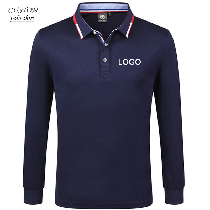 Eigene stickerei business langarm polo hemd, stickerei langarm polo Hemd Uniform benutzerdefinierte