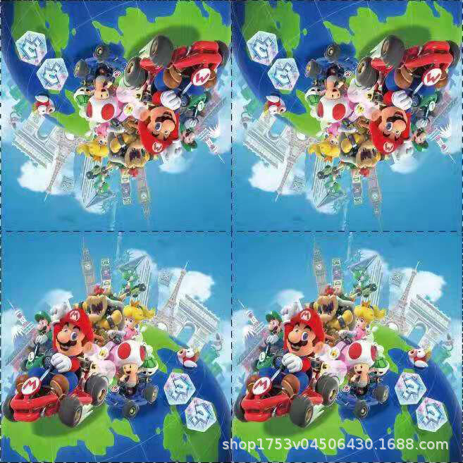 Cartoon Super Mario Odyssey Theme Children's Birthday Party Supplies Banner Baby Shower Kids Birthday Party Shower Decoration