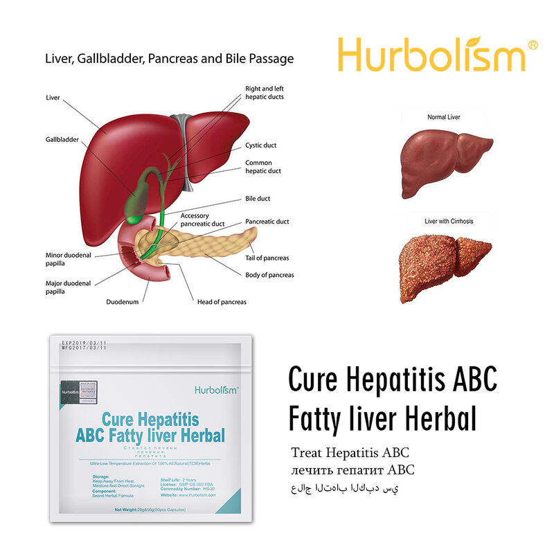 Natural Herbal Formula to Cure Liver Diseases, Prevent Hepatitis A, B and C, Cure and Prevent Cirrhosis, Fatty Liver Disease
