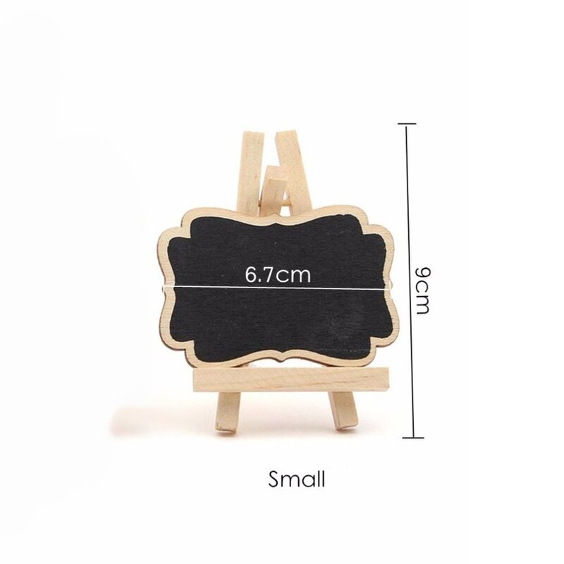 10 pièces/ensemble Mini tableau noir en bois support de tableau de mariage Table décor étiquettes nouveau Z07 livraison directe