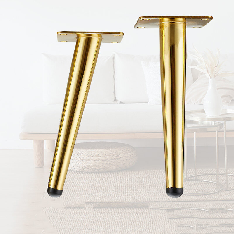 Canapé jambes 15cm en métal BRICOLAGE table Basse jambe meuble TV pieds noir avec pieds de fond doré canapé jambes fer meubles pieds