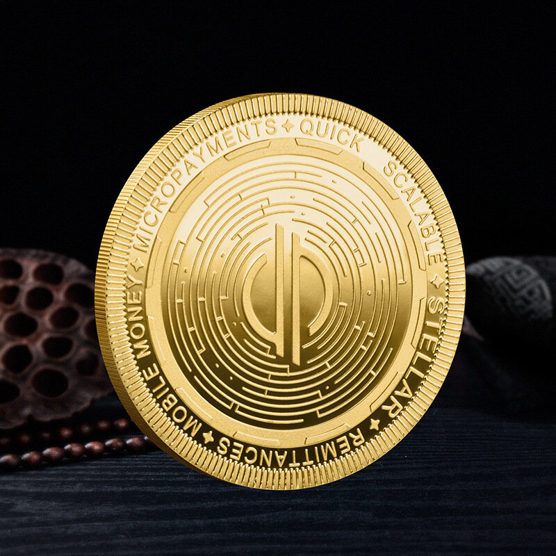 Koin Bintang Baru 40Mm * 3Mm Koin Virtual Koin Peringatan Mata Uang Digital Kerajinan Logam Koin Emas Koleksi Koin Perak
