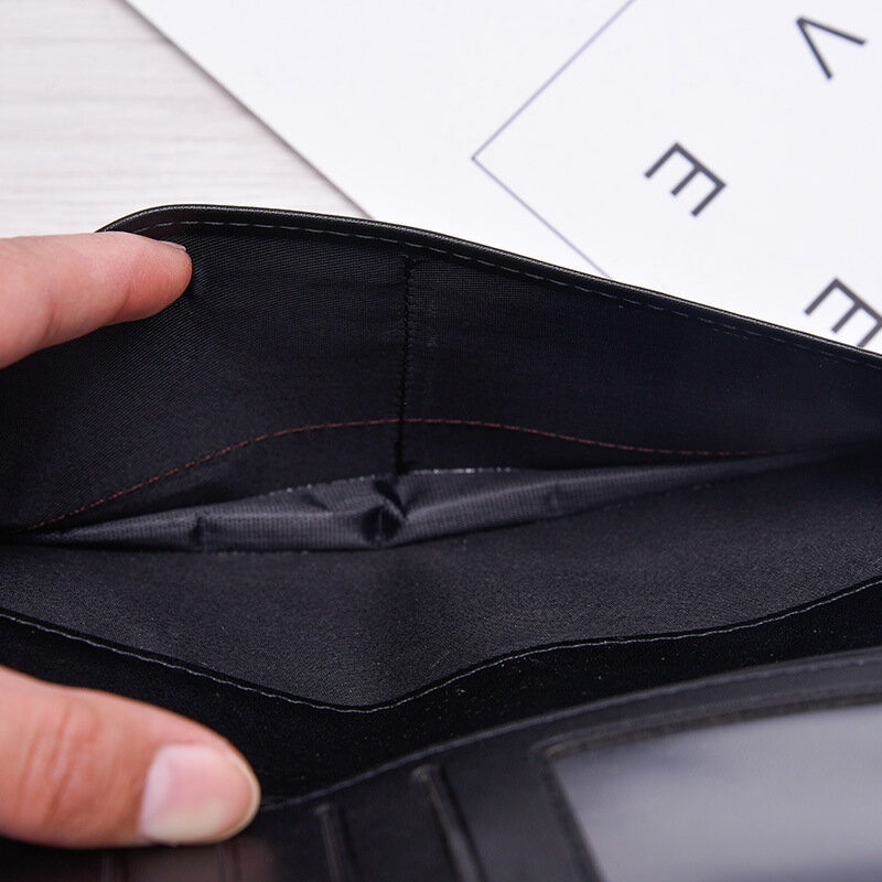 JIFANPAUL 2020 New Men's long wallet fashion mid-length suit bag soft leather wallet men's tide card bag comfortable