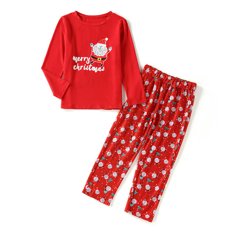 Pijamas familiares de Navidad para Año Nuevo, conjunto de ropa a juego para padre, madre, hija y niño, 2021