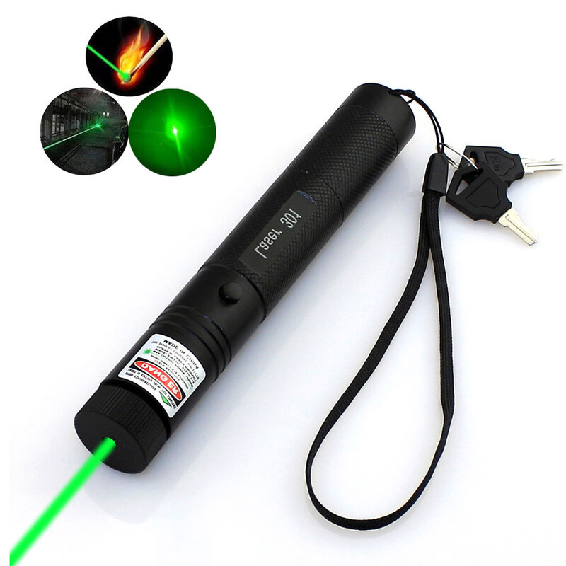 Охотничий 532нм 5 мВт зеленый лазерный прицел 301 указатель высокомощный лазер с регулируемым фокусом красные лазеры ручка горящая спичка (без...