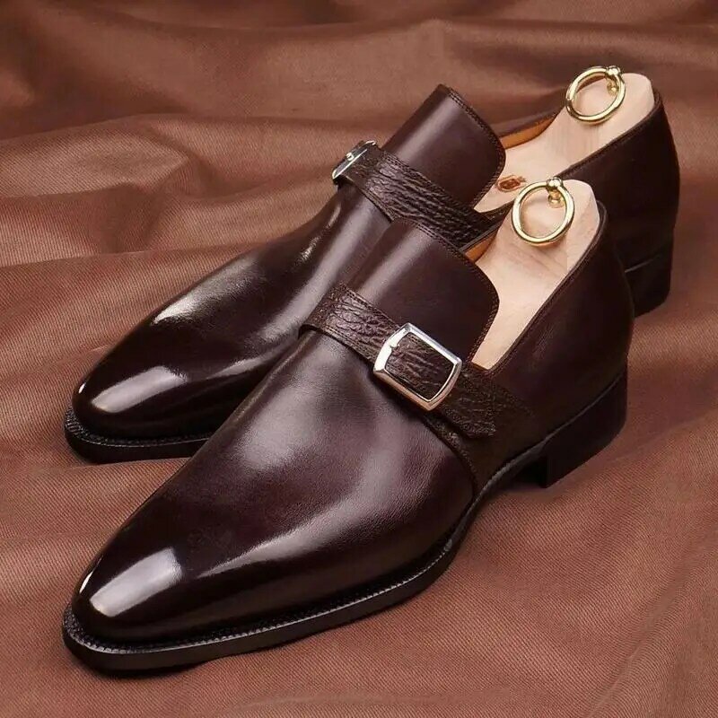 Solid Sapatos Para Hombre scarpe da uomo primavera autunno Derby scarpe PU pelle stringata punta a punta semplicità pcomodo ZQ0608