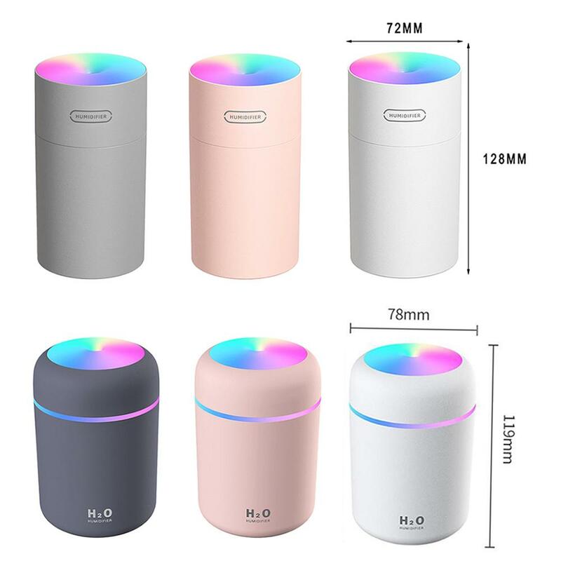 Portable Mini Car Home Office USB Ultrasonic Aroma Air Humidifier Aromatherapy Humidifier Diffuser Essential Oil Diffuser