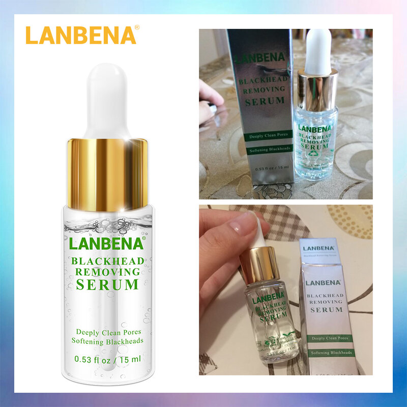 LANBENA-suero para eliminar espinillas, acné profundo del poro, tratamiento de eliminación del acné, reduce los poros, purifica el cuidado de la piel, 15m