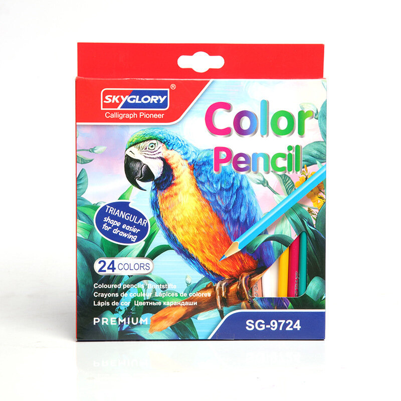 Sky 12/18/24/36 Farben Ölige Farbe Bleistift Farbe Blei Skizze Holz Zeichnung Bleistifte Set Für Hand-Gemalt Kid Studenten Kunst liefert