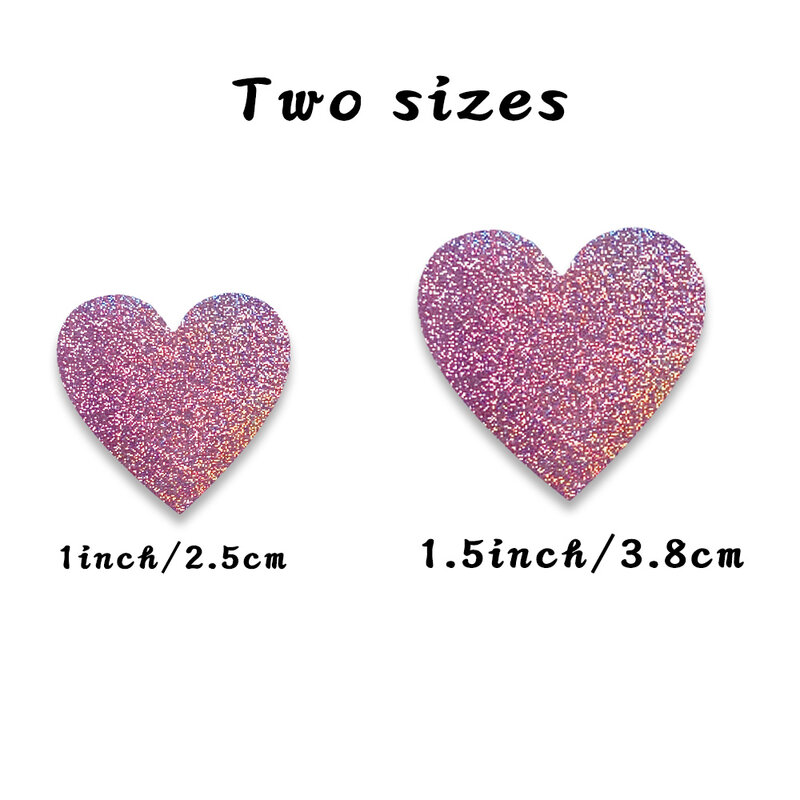 500pcs Pink Shiny Heart Shaped Stickers Seal Labels for Gift Package wedding decor Small Business Commodity Decoration Sticker