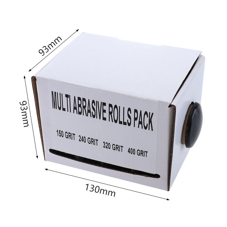 Szmergiel Tape Box 150/240/320/400 grit wymienny pióro ścierne miękkie pióro ścierne szlifowanie na sucho metalowe szkło papier ścierny do obróbki drewna