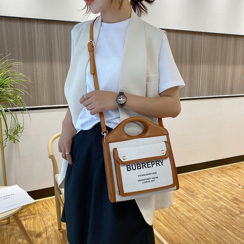 Luxury Brand Tote Bag Canvas Vintage Shoulder Crossbody Bags For Women New Letter Designer Handbag Totes