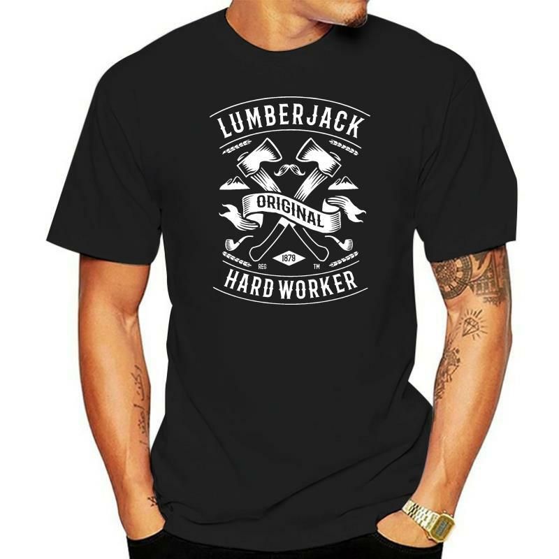 Camiseta trabalhador trabalhador do lenhador do vintage 1879