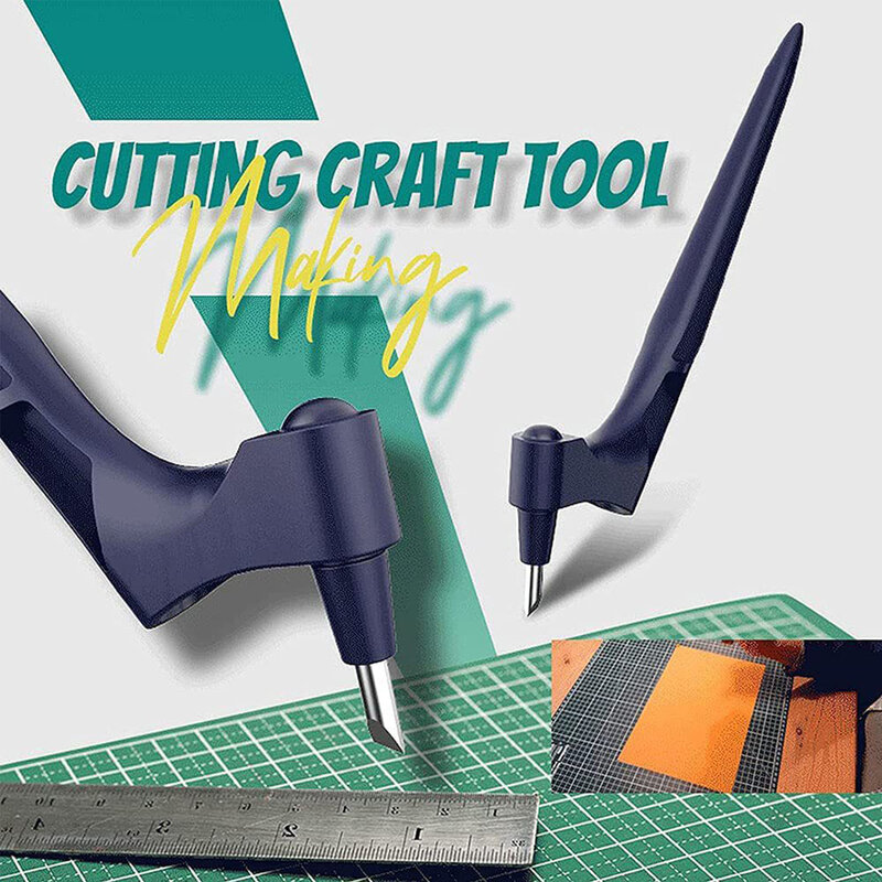 Coupe-papier artisanal à lame rotative 2021, couteau utilitaire, bricolage artisanat outils de coupe, outil de coupe pour Grilles de fenêtre, 360