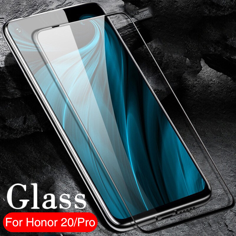 3pcs For honor 20pro Honor20 Pro Tempered Glass Safety Screen Protector on huawei honor20 honor 20 Full Cover Protective Glass