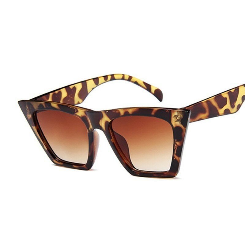 Vrouwelijke Vintage Zonnebril Vrouwen Mode Cat Eye Luxe Zonnebril Classic Shopping Lady Black Oculos De Sol UV400