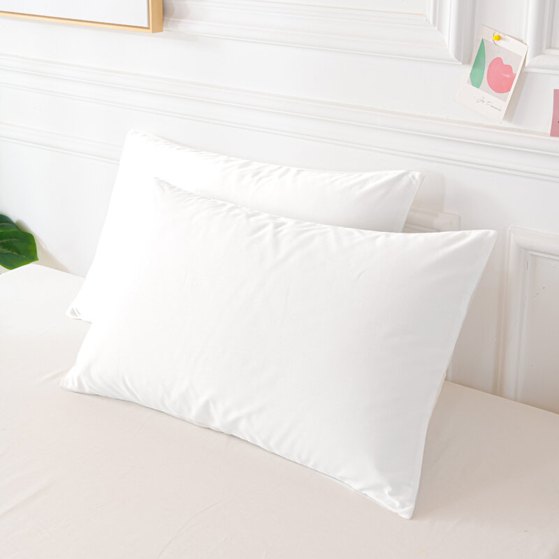 Fronha 100% algodão fronha multi-tamanho cor sólida fronha 40x60 cm 50x70 cm customizável capa de almofada de cama