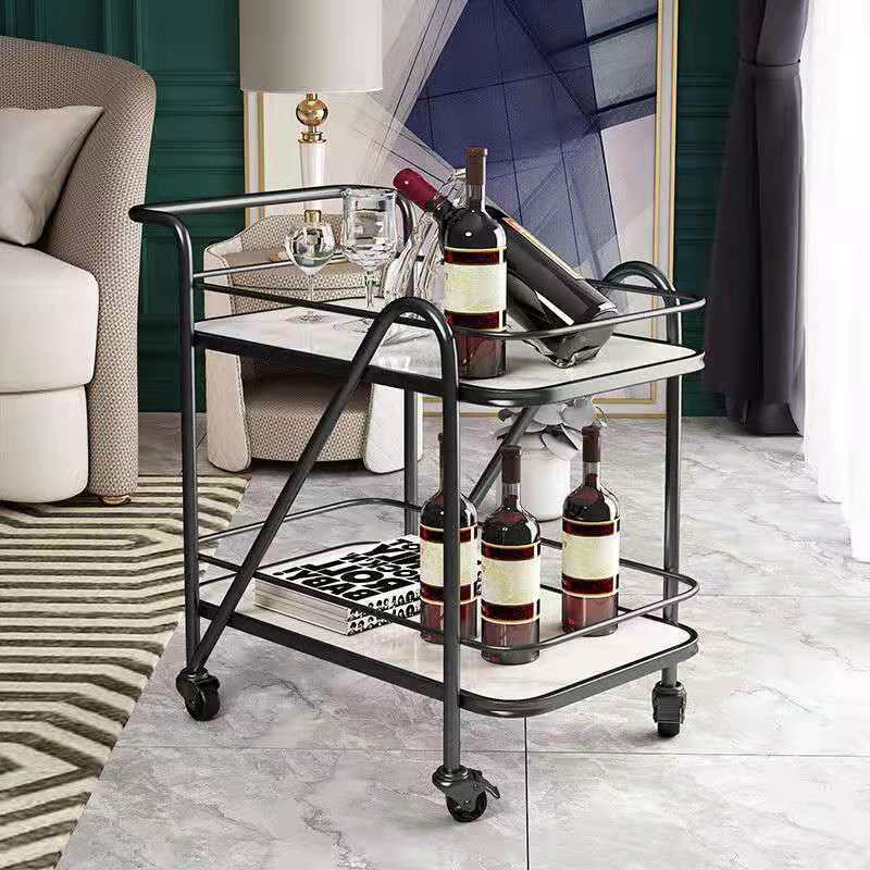 Hotel restaurant beauty salon food delivery car three-layer multifunctional mobile home kitchen cart tea car snackcart bar cart