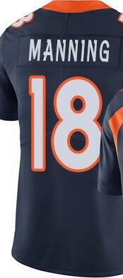 Camiseta de fútbol americano para hombre y mujer, Jersey de punto personalizado para Manning, Surtain II, Jerry Jeudy Lock, Williams, Azul, Blanco, juvenil