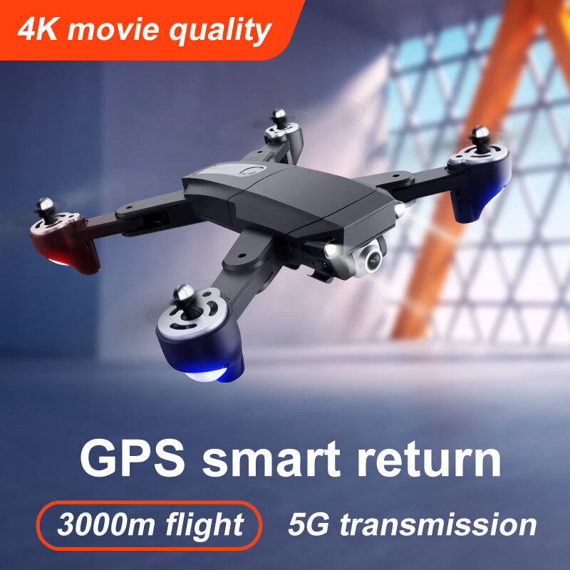 RC Professional 4K GPS drone with WIFI Wide Angle HD FPV Camera Quadcopter Racing  Dron Foldable Helicopter Toy RC drone