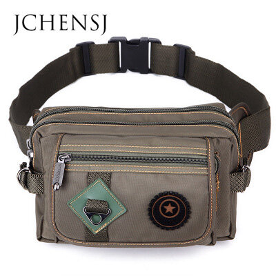 Нейлоновая поясная сумка JCHENSJ для мужчин, многофункциональная вместительная уличная спортивная сумочка на ремне