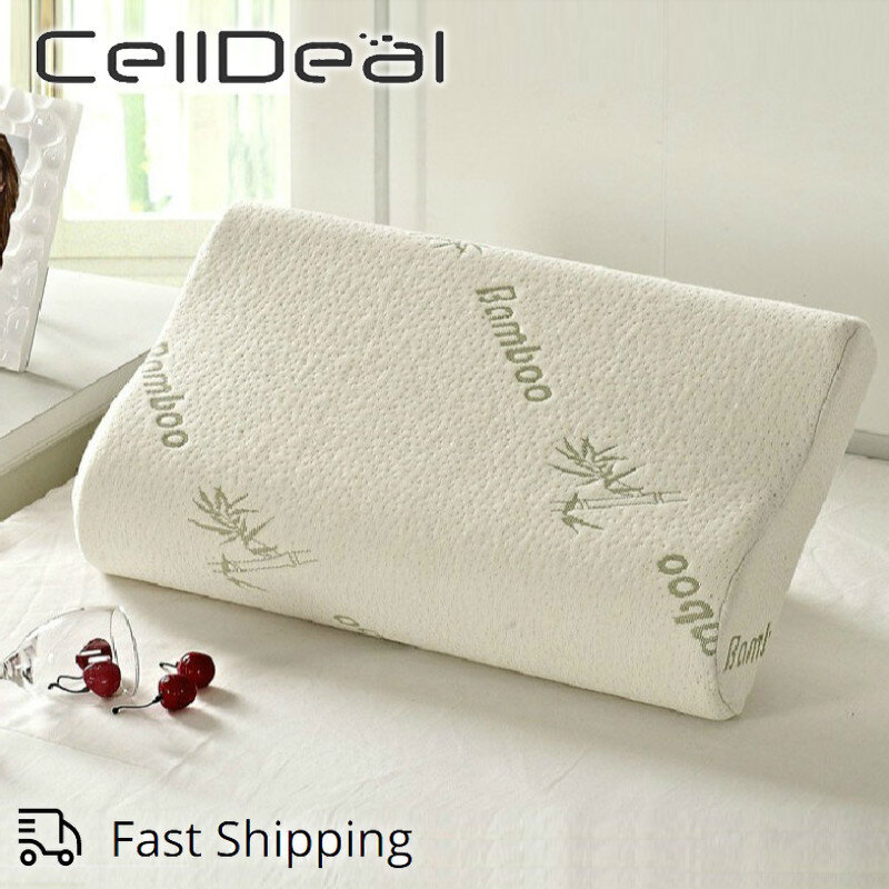 CellDeal-almohada ortopédica de espuma viscoelástica para el cuello, cómoda, ergonómica, para dormir, ropa de cama