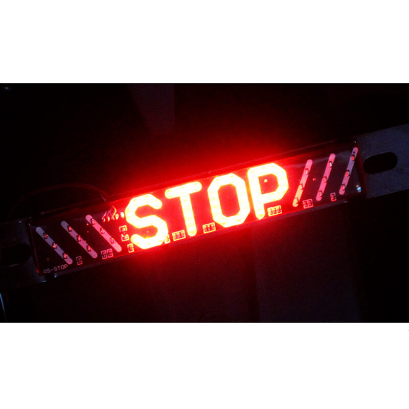 1PC LED Motorrad Licht Flash STOP Anzeige Lampe Bremse Blinker Fahren Rücklicht DC12V Universal Warnung Licht Zubehör