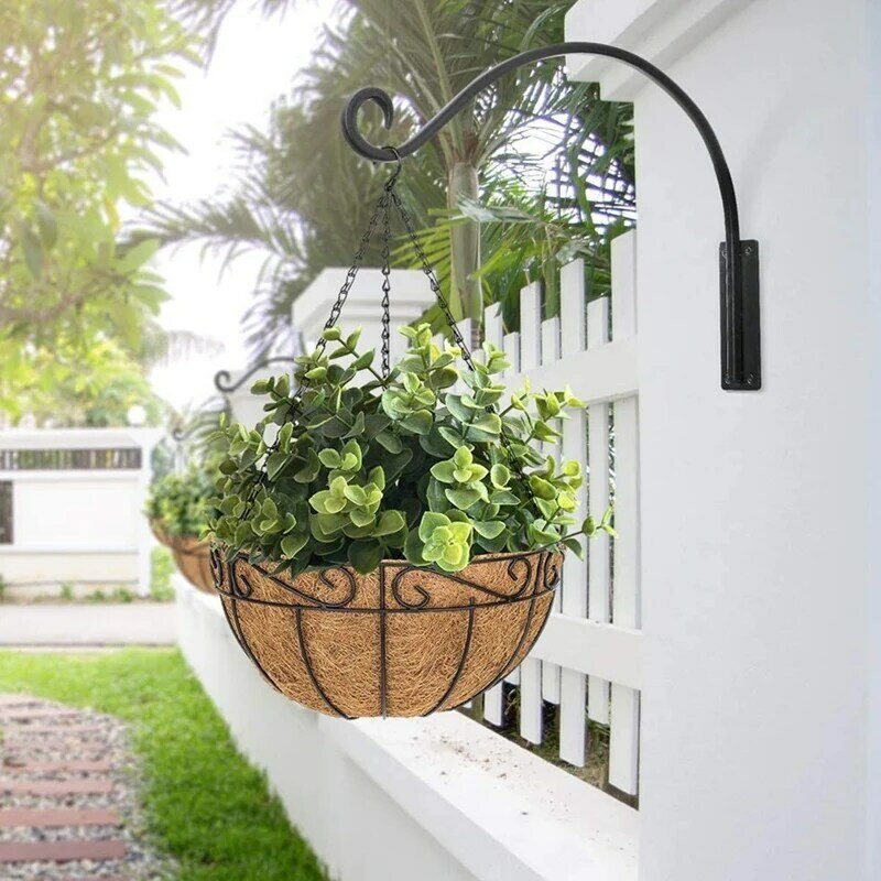 Вешалка для растений (16 дюймов), прочная и стабильная уличная вешалка для растений, подвесной кронштейн для растений
