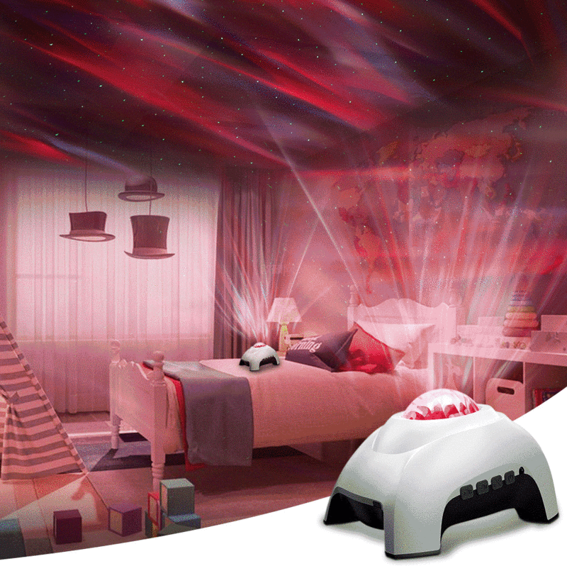 Proyector de cielo estrellado para niños, lámpara de noche con luz LED nebulosa, ambiente de regalo creativo, decoración para habitación y fiesta, Aurora Galaxy