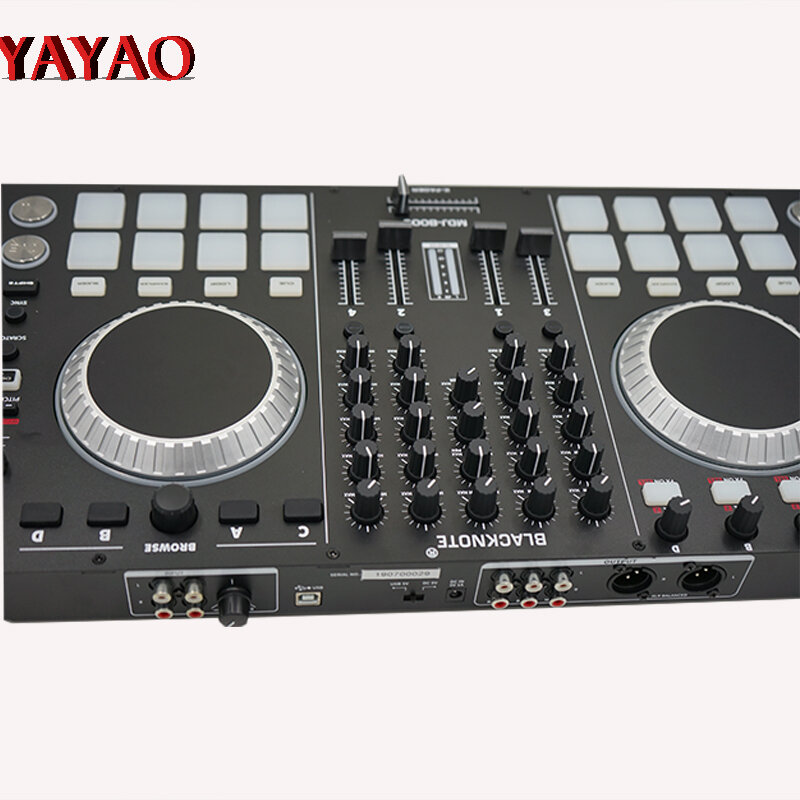 BLACKNOTE-controlador MIDI para DJ, consola mezcladora de sonido, reproductores de audio, mezclador de dj DJ Mix