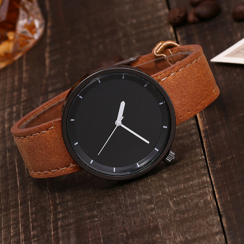 كوارتز ساعة اليد بسيطة لطيف ساعات الزوجين موضة عادية السيدات ساعة المرأة حلقة من جلد ساعة هدية relogio reloj mujer