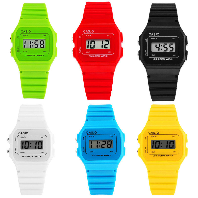 GASJO – montre électronique F91 pour hommes et filles, marque célèbre, sport, LED, cadeau d'anniversaire, 2021