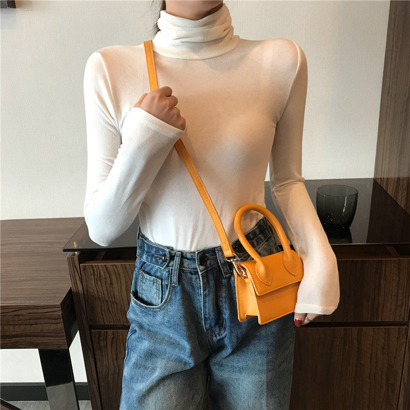 Half Turtleneck Bottoming Shirt Women's Top 2021 New Autumn and Winter Korean Style Inner Slim Fit All-Match Solid Color Long