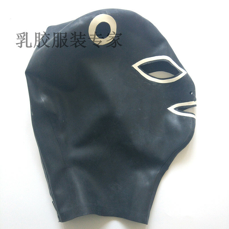 Hot Sexy Latex Masker Rubber Unisex Hood Rubber Fetish Masker Latex Hoofddeksels Sexy Party Cosplay Accessoires